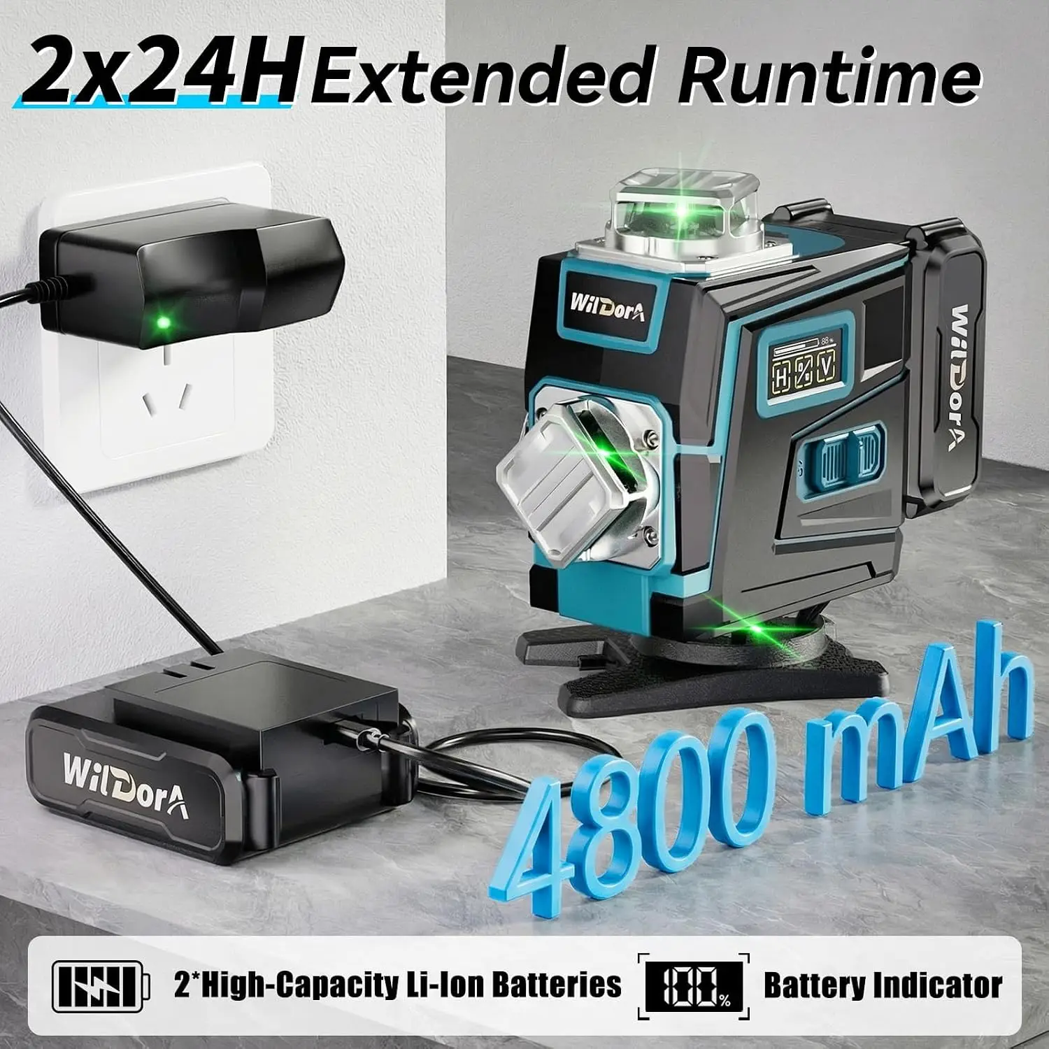Laser Level with Tripod, 4x360 - Level Laser Line review and price