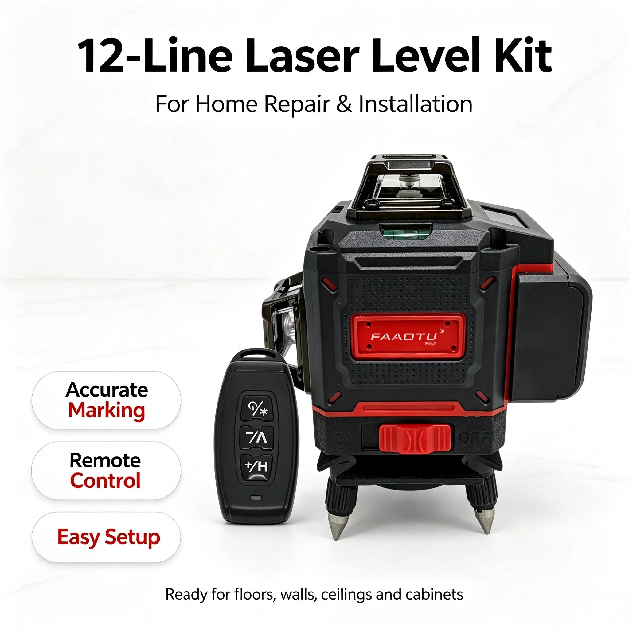 FAAOTU Digital 360-Degree Cros - Level Laser Line review and price