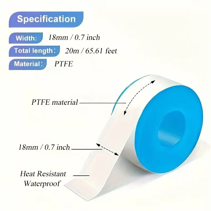 2/5 Pcs 17mm X 20M Faucet Seal - Plumbing Tape Ptfe review and price