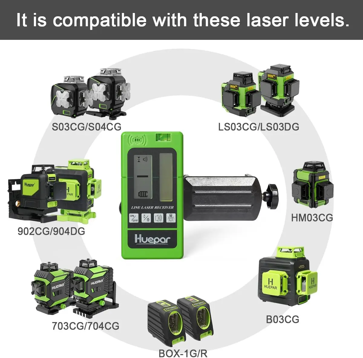Huepar Laser Receiver LR-5RG f - Level Laser Line review and price