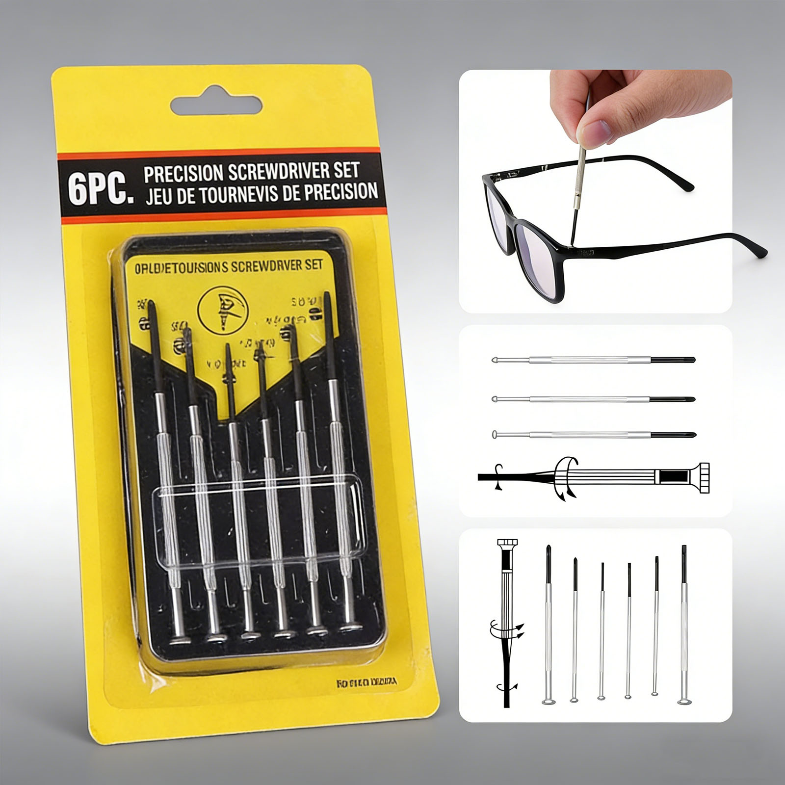 6pcs Screwdriver Set, Eyewear  - Screwdriver Set Precision review and price